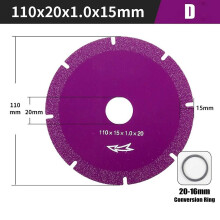 1 st 100/110 mm glasskärskiva diamantsågblad för marmor, keramiska plattor, jadeslipning, polering,