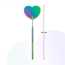 29style eyelashes mirror stainless steel grafted beauty eyelashes moon heart fan-shaped inspection mirror