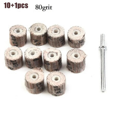 Set di 10 lamelle di levigatura da 80-600 grana con gambo da 3 mm, testina per smerigliatrice, utensili