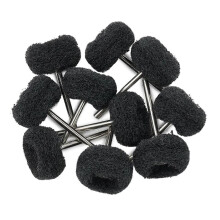 10 pezzi di disco abrasivo con gambo da 3 mm, spazzola per lucidatura in nylon, mola abrasiva, disco