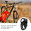 Soporte para linterna de bicicleta - Clip ajustable, negro 4