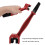 Cepillo limpiacadenas de nylon ABS rojo para bicicleta 65 g 11