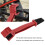 Cepillo limpiacadenas de nylon ABS rojo para bicicleta 65 g 12