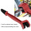 Cepillo limpiacadenas de nylon ABS rojo para bicicleta 65 g 8