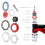 Viaron 42x52mm jeu de direction de fourche avant 110g rouge 4
