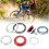 Viaron 42x52mm jeu de direction de fourche avant 110g rouge 16