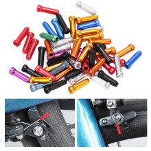 50 pezzi di tappi per cavi MTB in alluminio, 12 mm / 0,5 in, colori assortiti