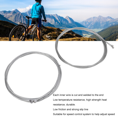 Ensemble de câbles de frein et de dérailleur galvanisés, 97 g, VTT/Route 2