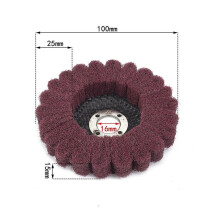 1pc 4 Zoll Reinigungspad Polierscheibe Nylonfaser Klappe Polnisch Schleifscheibe Polierschleifscheibe