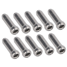 BOLANY 50 pezzi tappi finali per cavo freno 0,6oz Alluminio Argento