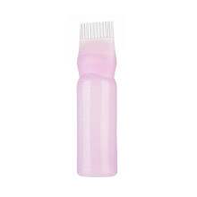 120ml flerfärgad plast hårfärg påfyllningsbara flaskor applikatorkam dispensering salong hårfärg frisör