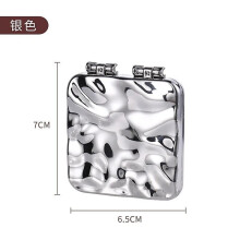 Galvanized Folding Makeup Mirror High Definition Mirror Portable Double Sided Cosmetic Mirror Women