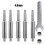 6pcs/set Diamond Coated Grinding Head Chainsaw Sharpener Cylindrical Burr Chainsaw Chain Sharpening 1