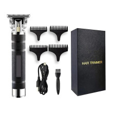 Professional Barber USB Battery Electric Hair Clipper T-Blade Shaving Machine Cutting Beard Trimmer
