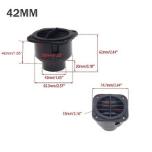 75mm/60mm ulostulo auton ilmanpoistoaukko litteä kanavainen ilmanlämmitin Diesellämmitin Webasto Eberspacher