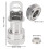 Support de boucle de pédale à dégagement rapide 5 mm à 10 mm argent 10