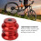 Testa di sterzo da bici da 34 mm a doppio cuscinetto rossa per MTB/strada 8