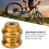 Jeu de direction de vélo durable 34 mm doré à double rangée de roulements compatible VTT et route 12