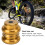 Jeu de direction de vélo durable 34 mm doré à double rangée de roulements compatible VTT et route 8
