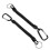 Cordon porte-clés élastique rétractable noir équipement de pêche accessoire de sécurité anti perte 10