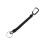 Cordon porte-clés élastique rétractable noir équipement de pêche accessoire de sécurité anti perte 9