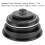 Testa sterzo in lega di alluminio 44mm-55mm forcella nera a cono 12