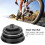 Testa sterzo in lega di alluminio 44mm-55mm forcella nera a cono 3