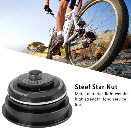 Testa sterzo in lega di alluminio 44mm-55mm forcella nera a cono 2
