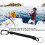 Cordon porte-clés élastique rétractable noir équipement de pêche accessoire de sécurité anti perte 6