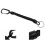 Cordon porte-clés élastique rétractable noir équipement de pêche accessoire de sécurité anti perte 15