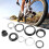 Testa sterzo in lega di alluminio 44mm-55mm forcella nera a cono 15