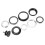 Testa sterzo in lega di alluminio 44mm-55mm forcella nera a cono 11