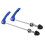Bleu 145mm/185mm Attaches rapides avant/arrière 12