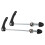 Axes à serrage rapide noirs avant/arrière 145/185mm 8