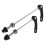 Axes à serrage rapide noirs avant/arrière 145/185mm 10