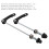 Axes à serrage rapide noirs avant/arrière 145/185mm 9