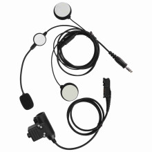 Auricolare da casco nero da 7,1 mm per XiR P6600/DP2400 8 Ω