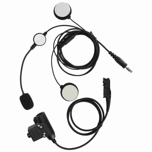 Auricolare da casco nero da 7,1 mm per XiR P6600/DP2400 8 Ω