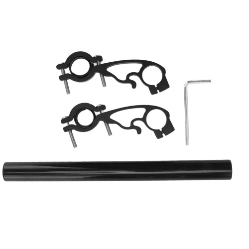 Collier de guidon en tube de carbone 22,2-31,8 mm 1