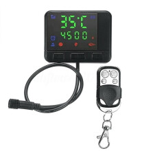 Uusi LCD-näyttö pysäköintipolttoaineen ilmanlämmitin 4-näppäimellä kaukosäätimellä (ei sisällä akkua)~7514