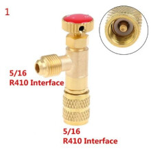 R410A R22 Luftkonditionering Köldmedium Säkerhetsventil 1/4" Säkerhetsadapter Luftkonditionering Reparation