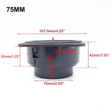 60 mm auton ilmanpoistoaukko litteä diesellämmitin Ilmanlämmitin 6 cm sopii Webasto Eberspacher Diesel