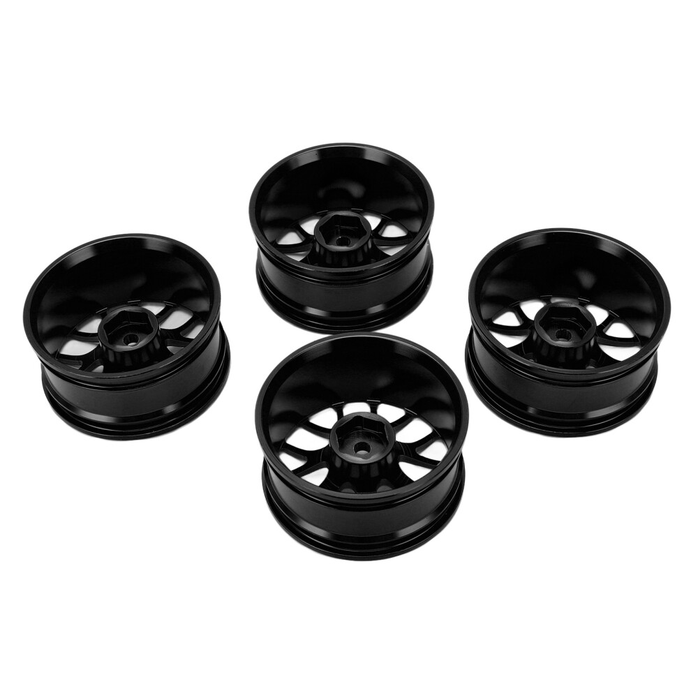 4Pcs Rc Wheel Hub Aluminium Alloy Wheel Hub Rims 52Mm For Tamiya Ttâ01 1/10 Rc Carblack 8791321784503