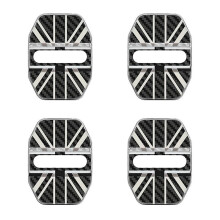 Cubierta de cerradura de puerta con diseño de coche, emblema de la bandera del Reino Unido, compatible