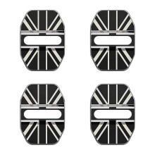 Cubierta de cerradura de puerta con diseño de coche, emblema de la bandera del Reino Unido, compatible