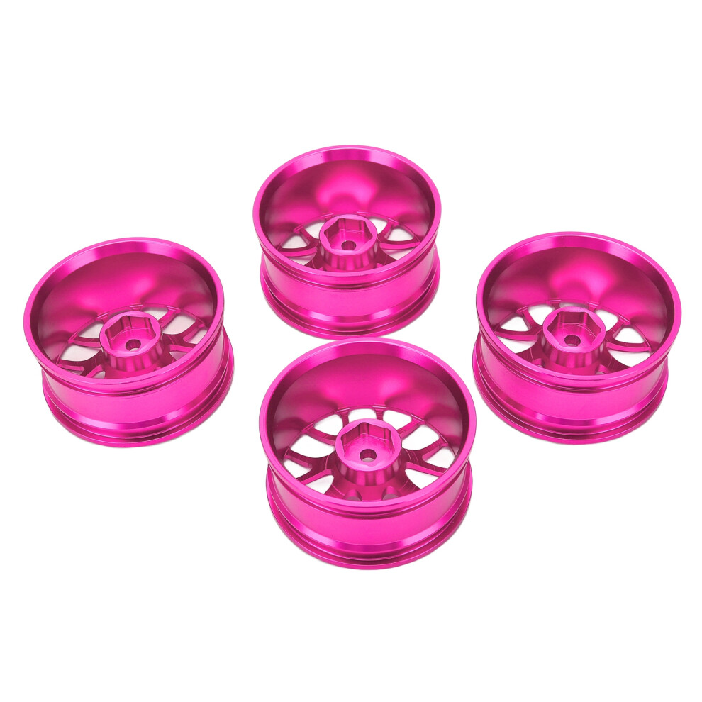 4Pcs Rc Wheel Hub Aluminium Alloy Wheel Hub Rims 52Mm For Tamiya Ttâ01 1/10 Rc Carpink 8431321784829