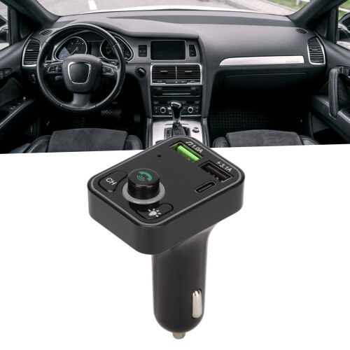 Mini Auto-Ladeadapter mit LED-Bildschirm, Bluetooth 5.0, USB und 32GB Unterstützung