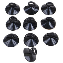 10 st 35/45 mm svart/klar gummisugkopp sugkoppar krok bil solskydd sugkopp biltillbehör ~10987