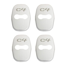 Lot de 4 couvercles de serrure de porte de voiture, emblème de voiture adapté aux accessoires en acier