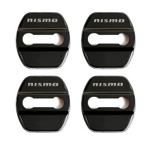Lot de 4 caches de serrure de porte de voiture en acier inoxydable, emblèmes adaptés à Nissan Nismo
